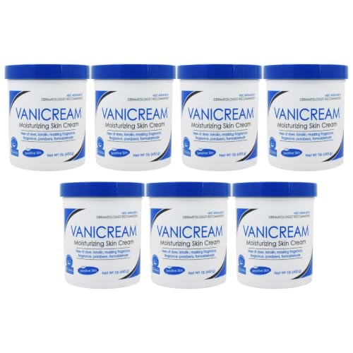 Vanicream Moisturizing Skin Cream for Sensitive Skin 16 oz (Pack of 7)