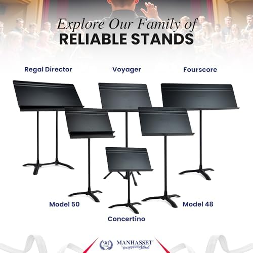 Manhasset 50 Orchestral Music Stand, 6-Pack