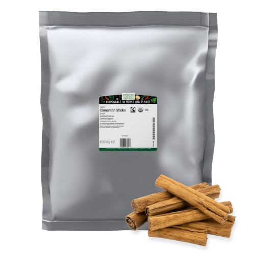 Frontier Co-op Organic 3" Ceylon Cinnamon Sticks, 1lb - Bulk Cinnamon Sticks for Crafts, Drinks, Holiday Recipes, Cinnamon Powder and More