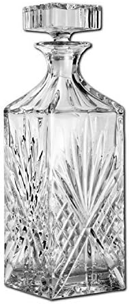 Godinger Dublin Whiskey Decanter, Liquor Decanter, Alcohol Decanter, Beer Decanter, 750ml
