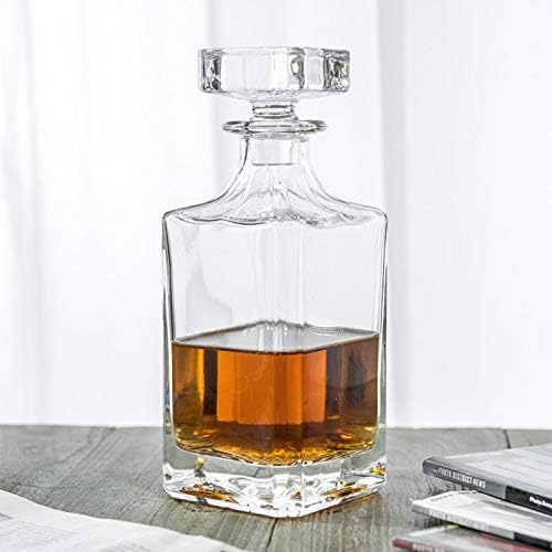 Square 25oz Whiskey Decanter with Glass Stopper