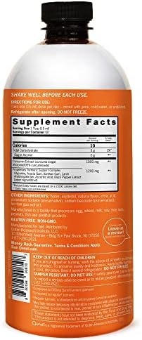 Qunol Liquid Turmeric 1000mg, Black Pepper Enhanced Absorption, 60 Servings