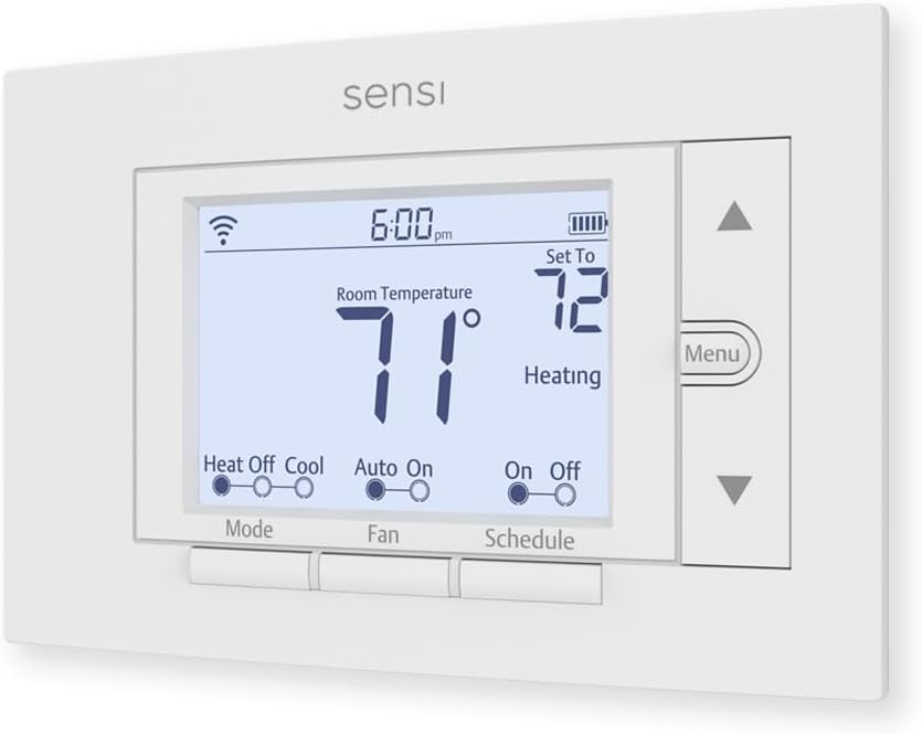 Sensi Smart Thermostat, Wi-Fi, DIY, Alexa, Energy Star Certified, ST55