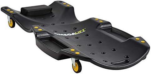 48" Plastic Creeper with Dual Tool Trays