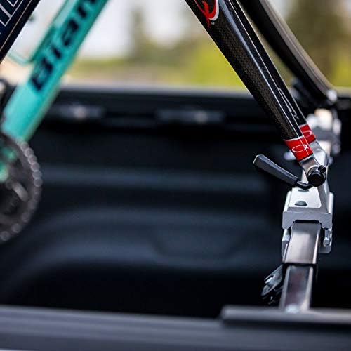 Swagman Pick Up Truck Bed Bike Rack – Compression Fits on the edge of your Pick Up Truck Box, Fork Mount Carrier for 9mm Quick Release Bikes