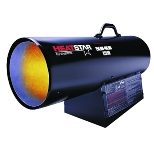 Heatstar By Enerco F172425 Forced Air Variable Propane Heater with Thermostat with 20' Hose HS400FAVT, 400K