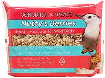 Wildlife Sciences Songbird Treats Seed Bars | 8 Pack of 2 lb Bird Seed Cakes for Wild Birds (Wild Bird Buffet)