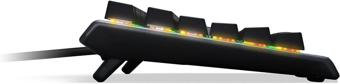 SteelSeries Apex 3 TKL RGB Gaming Keyboard – Tenkeyless Compact Form Factor - 8-Zone RGB Illumination – IP32 Water & Dust Resistant – Whisper