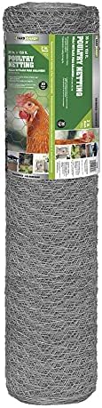 YARDGARD 2 Inch Poultry Netting, Chicken Wire Fence, 20 Gauge Galvanized Steel, Rabbit Fencing, Bird Enclosures, Garden Protection and Plant Support, 48 Inches x 150 Feet