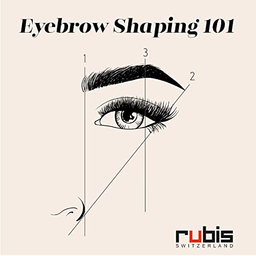 Rubis 4-Piece Manicure Set for Men and Women with Grey/Yellow Leather Case, Includes Tweezers, Nail Clipper, Nail Scissors, and Glass Nail File