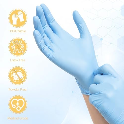 Basic Medical NGPF-7002 Blue Nitrile