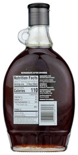 SHADY MAPLE FARMS Organic Very Dark Maple Syrup, 16.9 FZ
