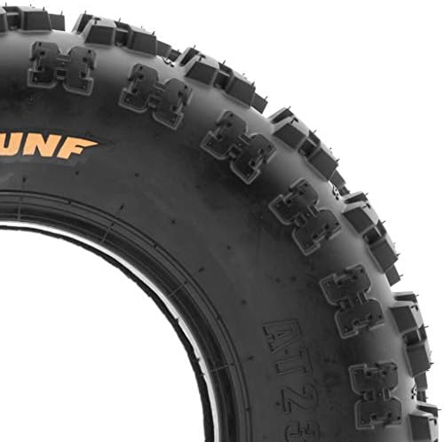 SunF XC ATV UTV Knobby Sport Tires 22x10-9,6 PR Tubeless A027, Set of 2