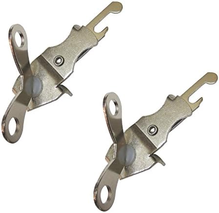 Chef Craft Set of 2 Compact Butterfly Mini Size Can and Bottle Openers, Nickel Plated Steel, 4", Silver