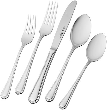 Henckels Alcea 65-Pc Flatware Set, 18/10 Stainless Steel | Durable 18/10 Stainless Steel for Family Meals & Entertaining. Dishwasher Safe, Comfortable Balanced Feel.