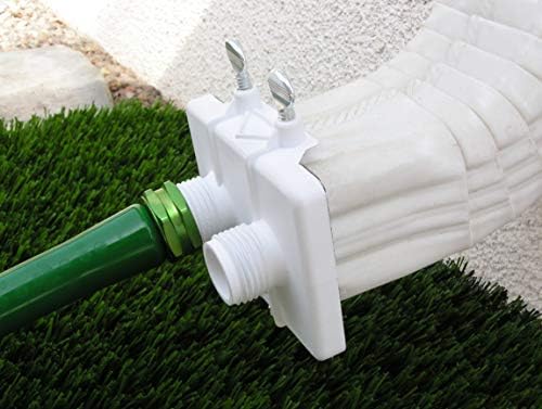 Skywater Downspout Diverter for Rain Harvesting - Attach Hoses Directly to 2x3 Downspout, Use Rainwater for Landscaping, No Rain Barrel Required