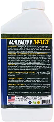 Nature's MACE Rabbit Mace Rabbit Repellent Spray & Concentrate Kit | Outdoor Rabbit Repellent, Covers 29,400 Sq Ft, Mint Scent, Safe Around Pets, People & Plants.