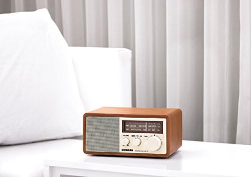 Sangean WR-11 Wood Cabinet AM/FM Table Top Analog Radio (Renewed)