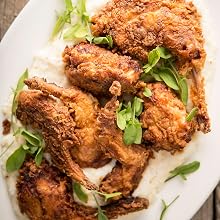 A plate of buttermilk fried rabbit