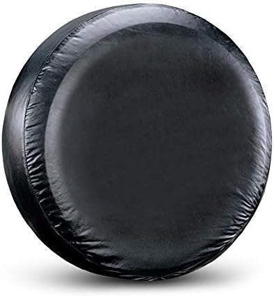 Spare Tire Cover Fit for Your SUV, Jeep, RV, Trailer, Truck, Waterproof Dust-Proof PVC Leather Tire Covers (15 inch for Diameter 27.56” - 29.53”)