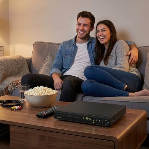 Blu Ray DVD Player, 1080P Home Theater Disc System, Play All DVDs and Region A 1 Blu-Rays