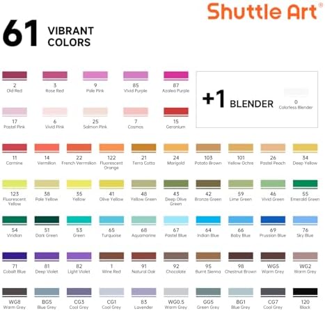 Shuttle Art 101 Colors Alcohol Markers
