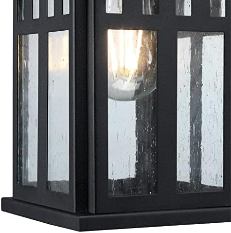 Westinghouse 6732800 Burnham One-Light Exterior Wall Lantern on Steel with Honey Art Glass, Oil Rubbed Bronze Finish, 1 Pack