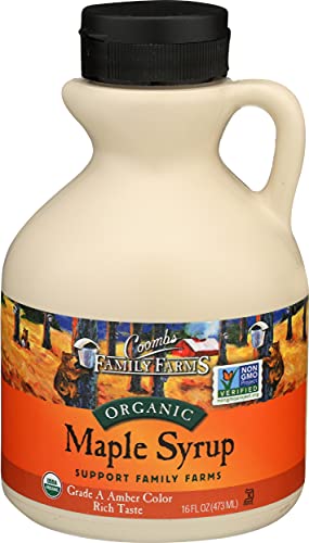 Coombs Family Farms 100% Pure Organic Maple Syrup Grade A Amber Rich, 8 Fl Oz