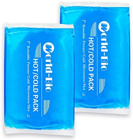 Soft Ice Packs Reusable Gel Pack 2, Hot and Cold Gel Ice Packs for Injuries, Headaches, Joint Pain Relief, Comfort Ice Pack Flexible Therapy on Neck, Ankle, Knee, Leg, Shoulder, Elbow, Wrist, Feet