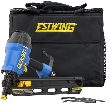 Estwing Pneumatic 21 Degree Framing Nailer, 2”–3-1/2” Framing Nails, Lightweight Magnesium Nail Gun with Depth Adjustment