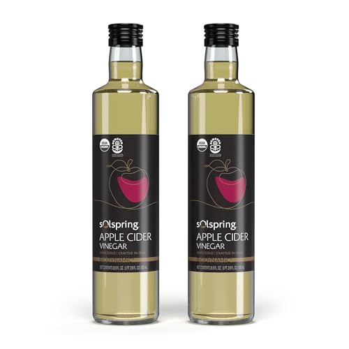 Solspring Apple Cider Vinegar, Biodynamic, 16.9 fl oz, Pack of 2