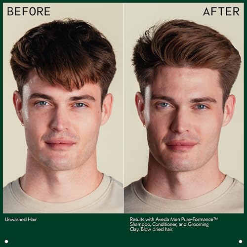 Aveda Men Pure-Formance Shampoo | Daily Lightweight Formula for Men’s Hair | Cleanses and Refreshes Hair and Scalp | Scalp Care | 96% Naturally