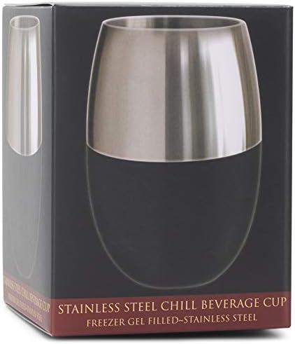 Cork Pops Silver Tone Stainless Steel Beverage Cup Barware Accessory