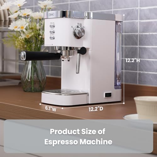 Gevi 20 Bar Compact Espresso Machine with Milk Frother for Latte&Cappuccino | Budget under$150, Removable Water Tank, Produce Good Crema
