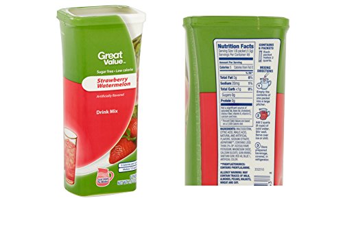 Great Value Drink Mix, Sugar Free, Early Rise Orange