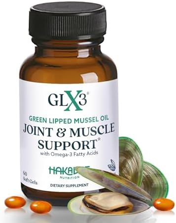 Haka Life GLX3 Green Lipped Mussel Oil Capsules for Joint and Muscle Support | Extra-Strength Omega-3 Green Lipped Mussel Supplement for Comfort, Flexibility & Recovery | Contains ETA, EPA, DHA
