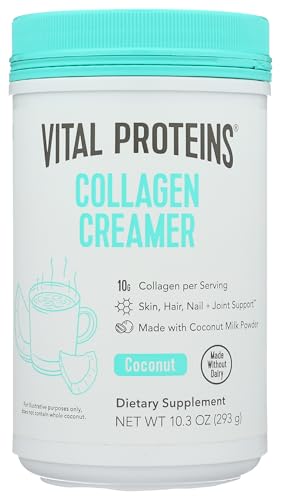 Vital Proteins Collagen Peptides Powder, Vanilla, 10.6oz | Collagen Coffee Creamer, Supports Hair Skin & Nails, Vanilla Flavor, Daily Coffee Add-In, 12 Servings
