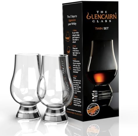 GLENCAIRN Whiskey Glass, Gift Set of 2 in Twin Carton | Glencairn Official Whisky Glass | Twin Pack