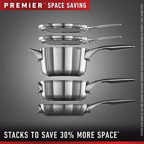 Calphalon Premier Space-Saving Stainless Steel Pots and Pans