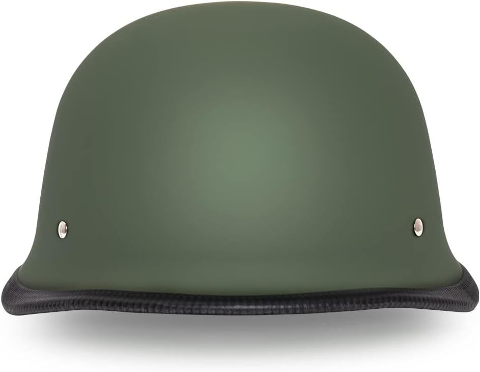 Daytona Half Shell German Motorcycle Helmets, DOT Approved for Superior Safety and Style – Comfortable, Durable, and Perfect for Riders Who Want a Retro Look with Modern Protection Standards