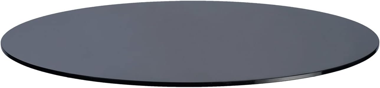 Spancraft 24" Bronze Round Tempered Glass 1/2" Thick Table Top (24")