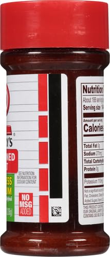 Lawry’s Seasoned Salt, 25% Less Sodium, No MSG Added, Kosher Certified, Staple, Versatile, All-Purpose Seasoning to Shake on Beef, Pork, or Poultry, 8 oz