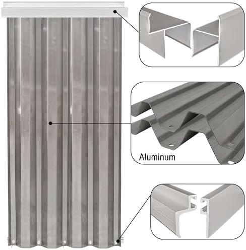 Custom DIY Hurricane Shutter Panels - Custom Length x Custom Height, Overlapping Storm Panels for Window & Door Protection, Easy DIY Installation