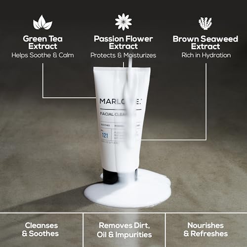 MARLOWE. Facial Cleanser, Daily Face Wash, Removes Dirt + Oil, 6 oz | Daily Face Wash that removes dirt, oil, and impurities for refreshed skin. Clean vegan formula with Original Sage + Fir scent