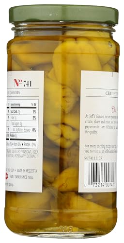 Jeff's Garden, Peperoncini Grrek Golden Whole, 12 Ounce