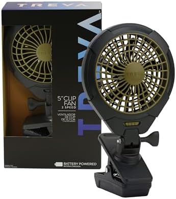 Treva 5 in Battery Powered Clip Fan with Clamp | Yes