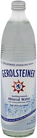GEROLSTEINER NATURAL SPRK MINERAL WATER GLASS BOTTLE 1 CT 25.3 OZ - 0075502386671