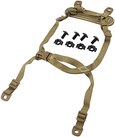 ATAIRSOFT 4 Points Helmet Accessory Retention System Chin Strap with Bolts and Screws for Fast Tactical Airsoft MICH IBH Helmet