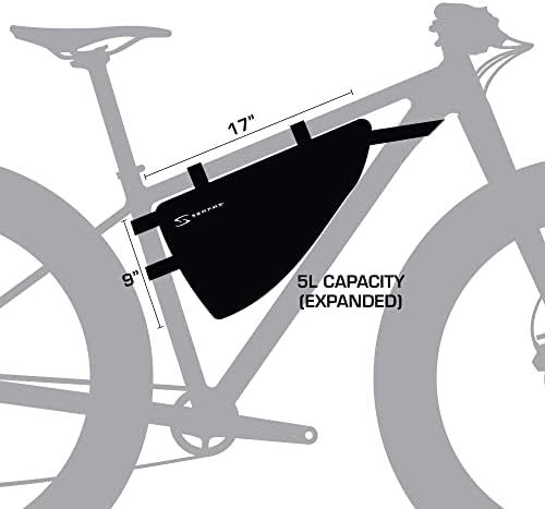 Serfas Ark Expandable Half-Frame Bicycle Bag (Black)