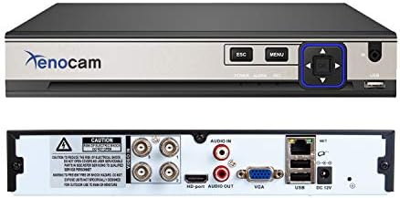 4CH 1080N Hybrid 5-in-1 AHD DVR (1080P NVR+1080N AHD+960H Analog+TVI+CVI) Standalone DVR CCTV Surveillance Security System Video Recorder Motion Detection， Hard Drive not Included